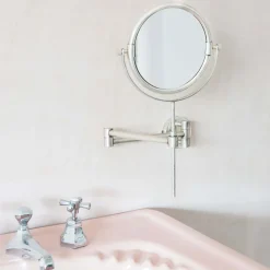 Graham & Green Bathroom Mirrors|Bathroom Mirrors<Ovin Antique Silver Extension Wall Mirror