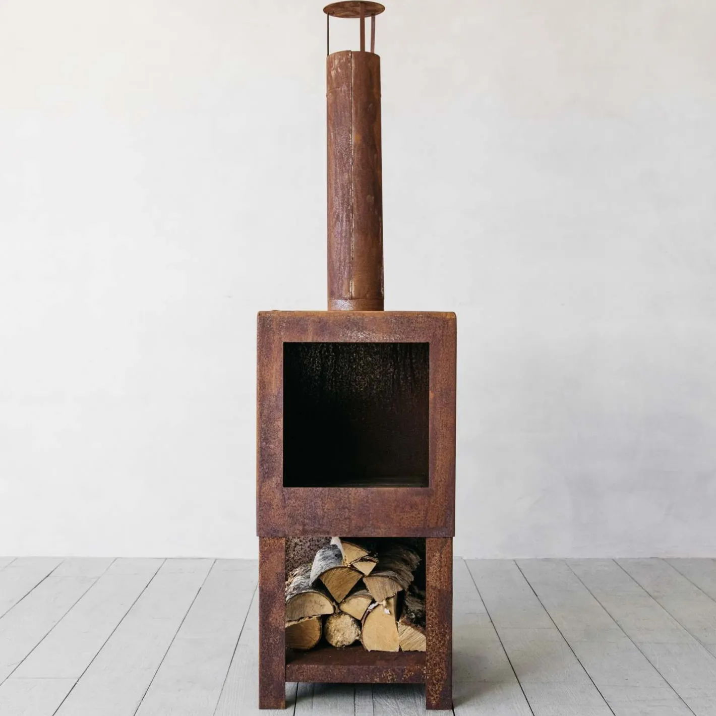 Graham & Green Fire Pits And Bowls|Fire Pits And Bowls<Oxidised Rust Log Burner