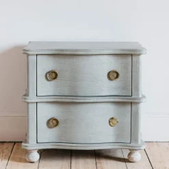 Graham & Green Bedside Tables<Oyster Two Drawer Bedside Table
