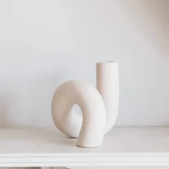 Graham & Green Candle Holders & Candles<Pale Pink Twisted Candle Holder