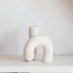 Graham & Green Candle Holders & Candles<Pale Pink Twisted Candle Holder