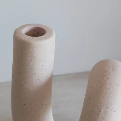 Graham & Green Candle Holders & Candles<Pale Pink Twisted Candle Holder