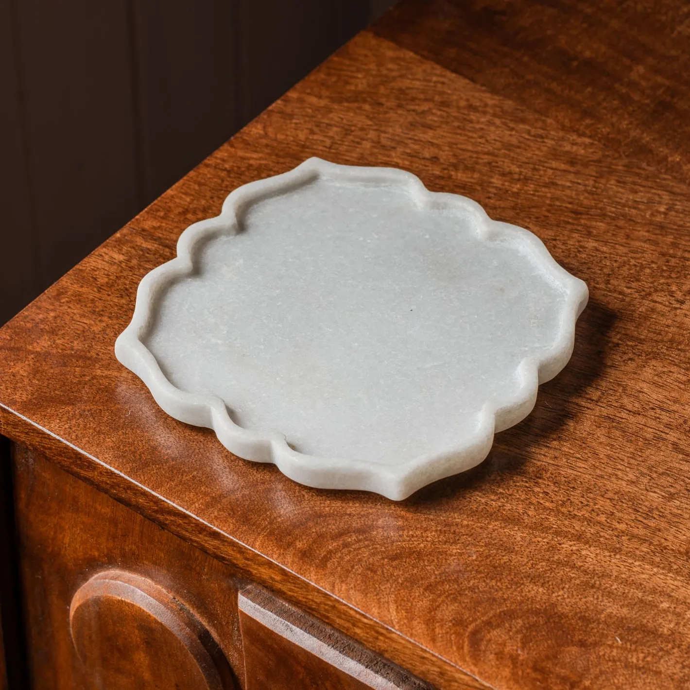 Graham & Green Jewellery Boxes & Trinket Trays<Petal Marble Decorative Trinket Plate