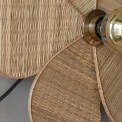 Graham & Green Wall Lights & Sconces<Petal Natural Wicker Wall Lamp
