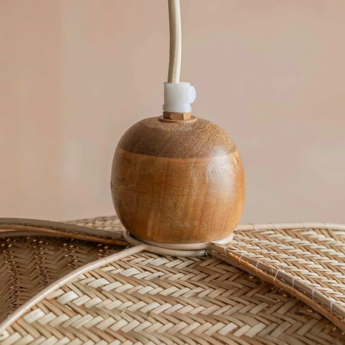 Graham & Green Ceiling Lights & Chandeliers<Petal Rattan Pendant Light