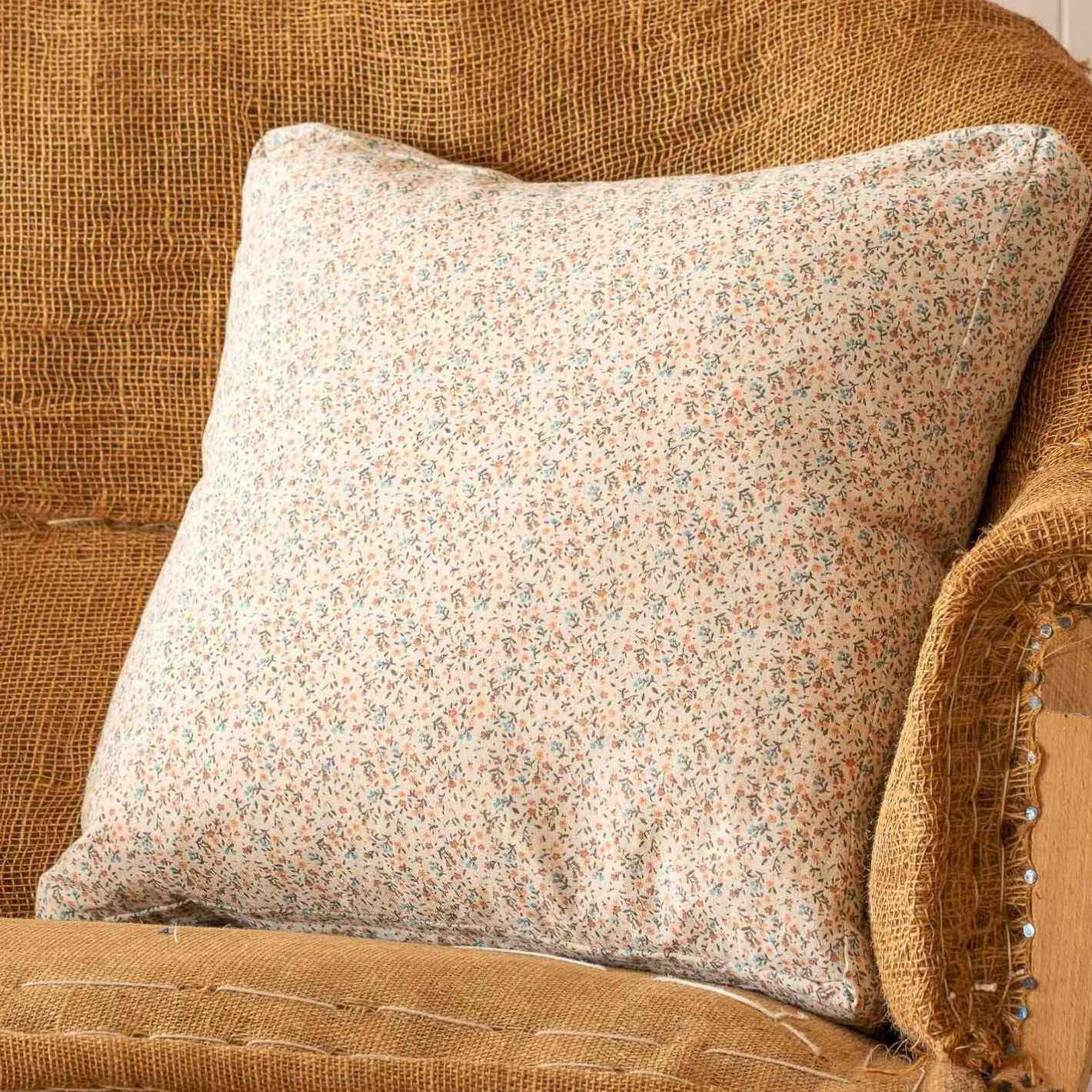 Graham & Green Sofa Cushions|Cushions<Pink and Blue Floral Square Cushion
