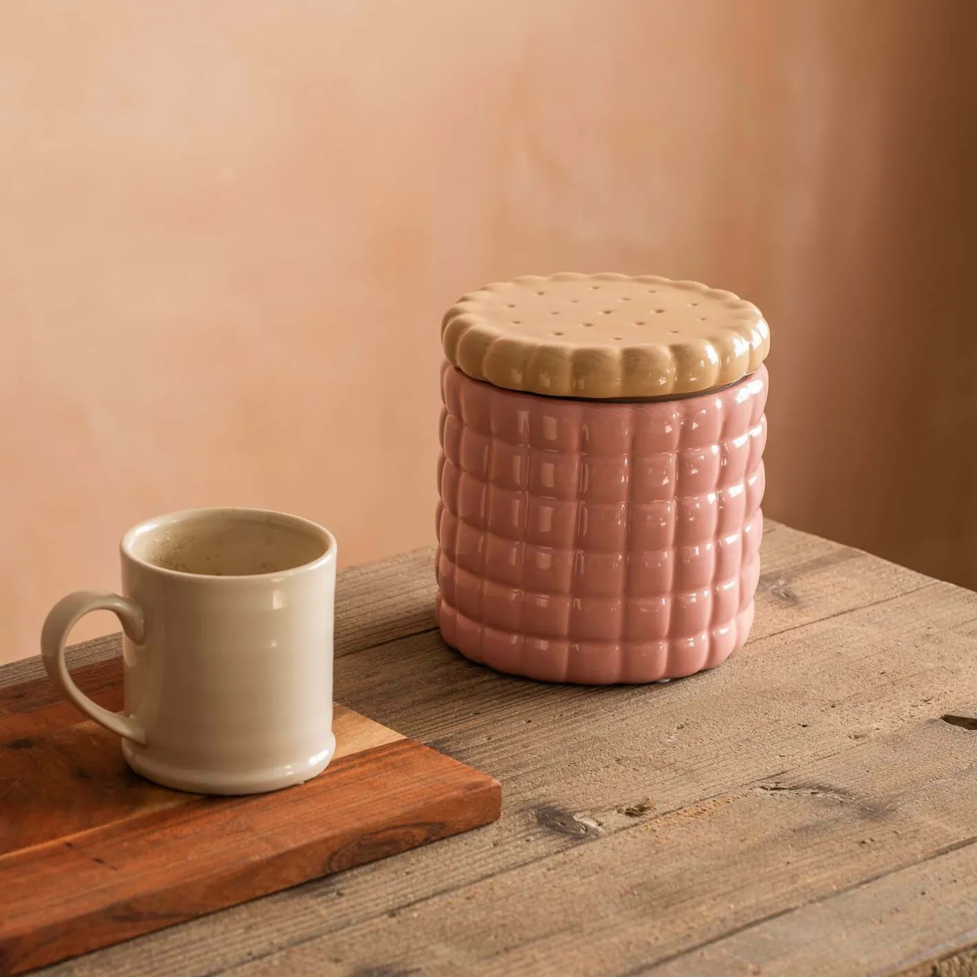 Graham & Green Kitchen Accessories<Pink Ceramic Cookie Jar