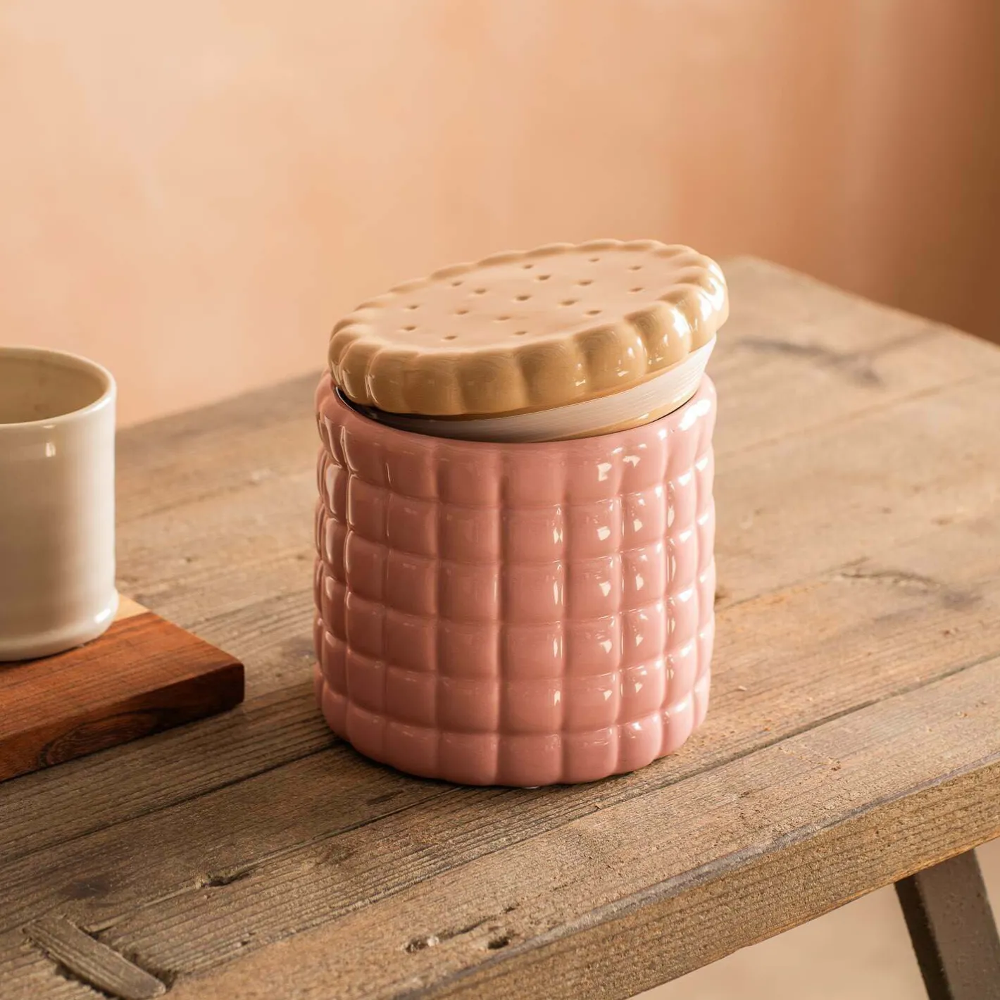 Graham & Green Kitchen Accessories<Pink Ceramic Cookie Jar