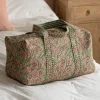Graham & Green Bags<Pink & Green Floral Weekend Bag - Small
