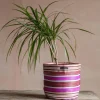 Graham & Green Vases & Plant Pots<Pink Woven Plant Pot Cover Large