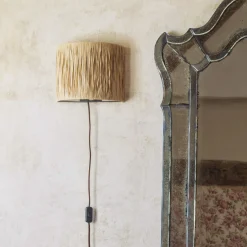 Graham & Green Wall Lights & Sconces<Raffia and Metal Wall Light
