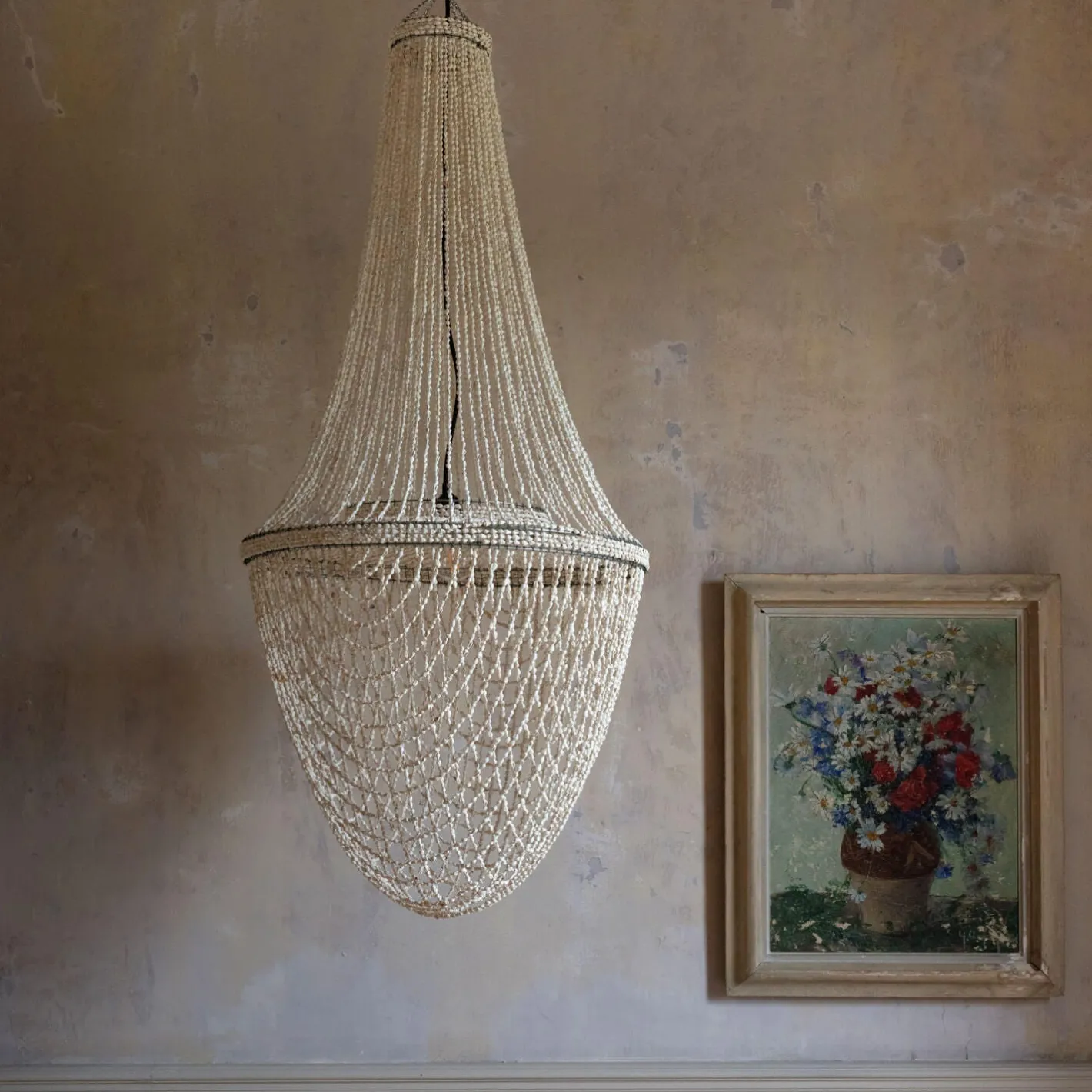 Graham & Green Ceiling Lights & Chandeliers<Rani Shell Beaded Lampshade