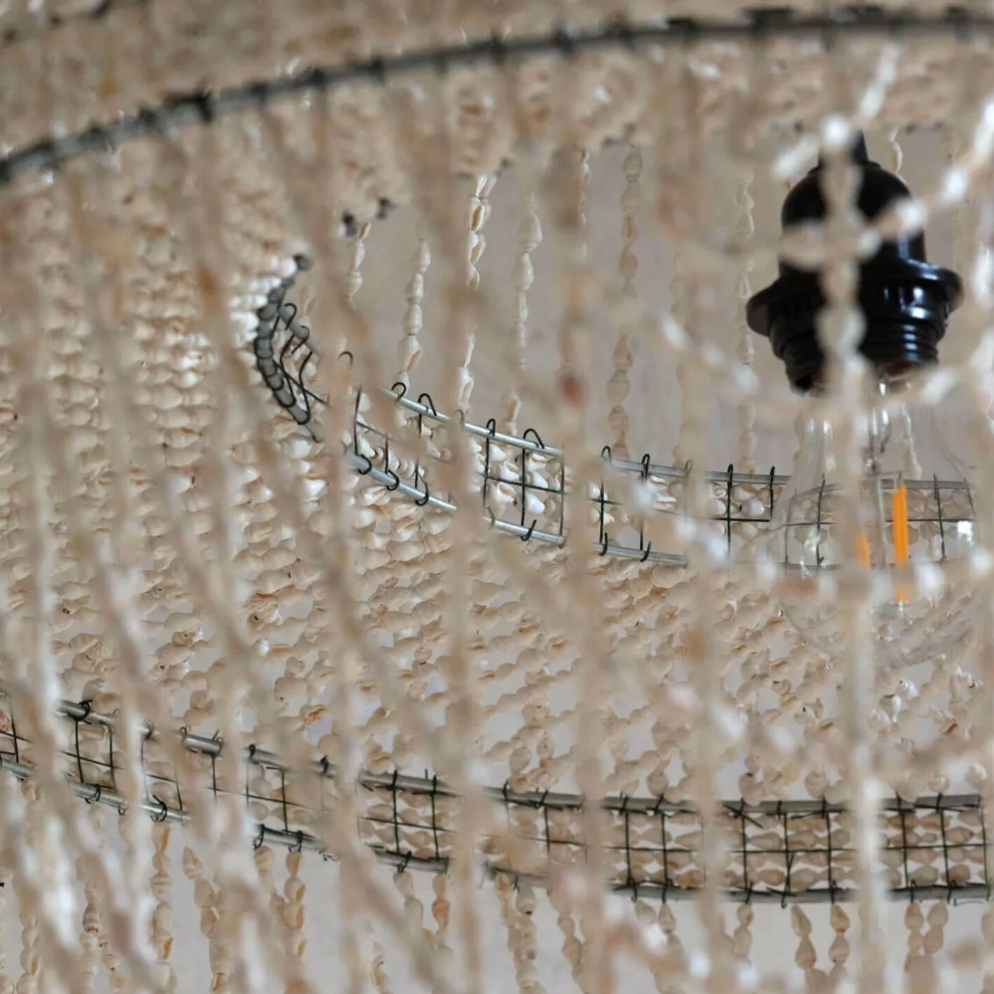 Graham & Green Ceiling Lights & Chandeliers<Rani Shell Beaded Lampshade