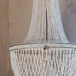 Graham & Green Ceiling Lights & Chandeliers<Rani Shell Beaded Lampshade
