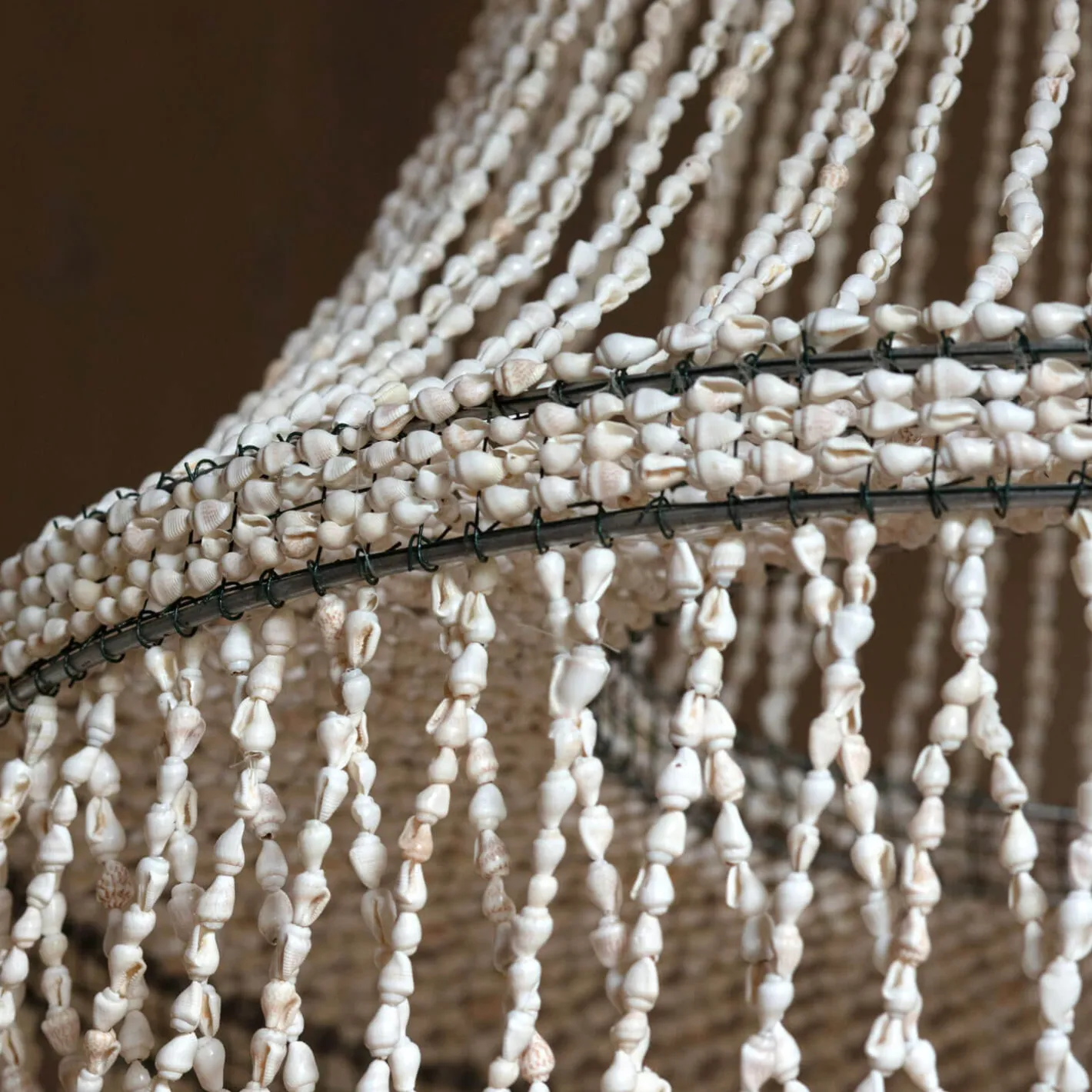Graham & Green Ceiling Lights & Chandeliers<Rani Shell Beaded Lampshade