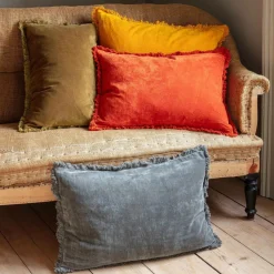 Graham & Green Sofa Cushions|Cushions<Rectangular Stonewashed Velvet Cushions