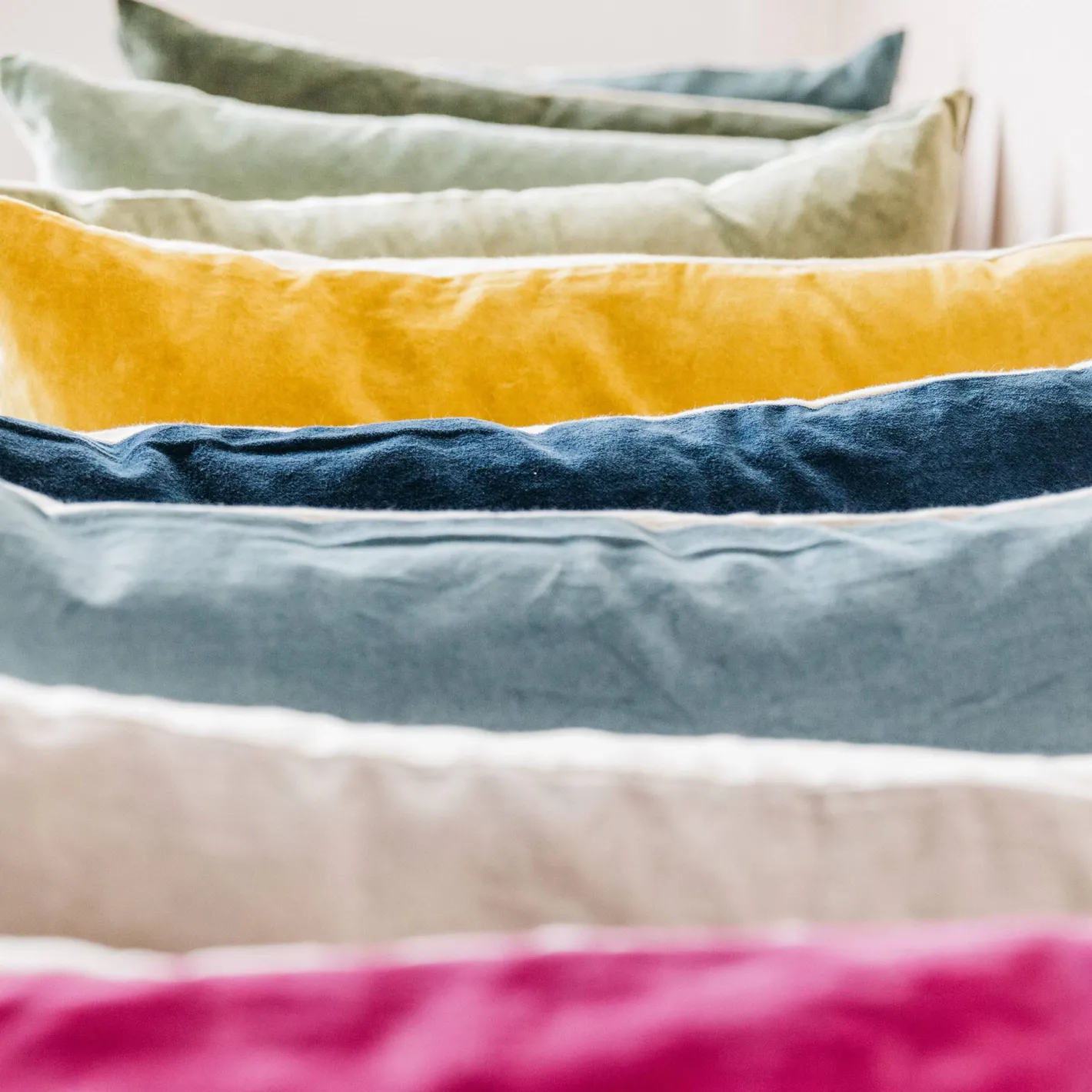 Graham & Green Sofa Cushions|Cushions<Rectangular Velvet and Linen Backed Cushions
