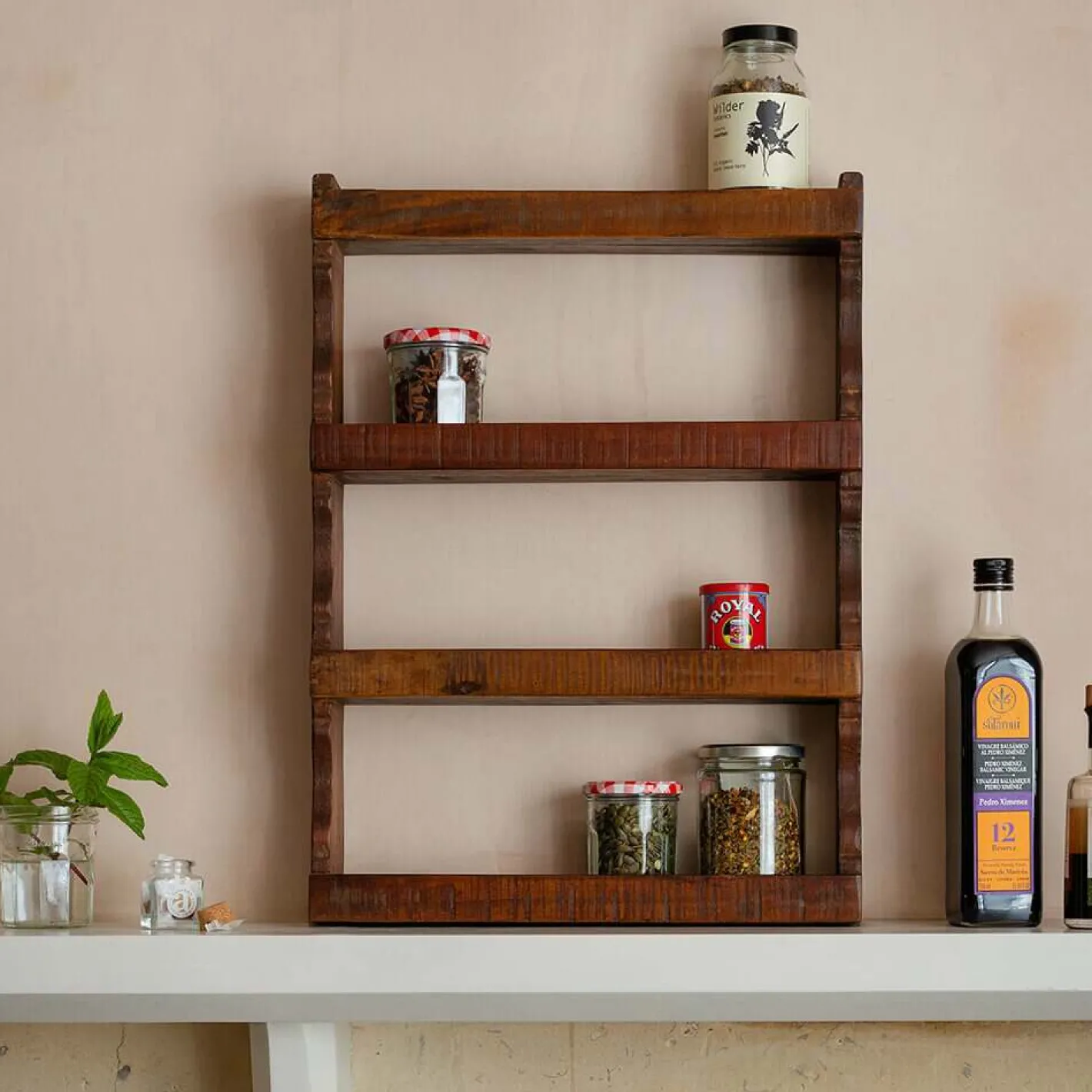 Graham & Green Kitchen Accessories<Recycled Wood Spice Rack