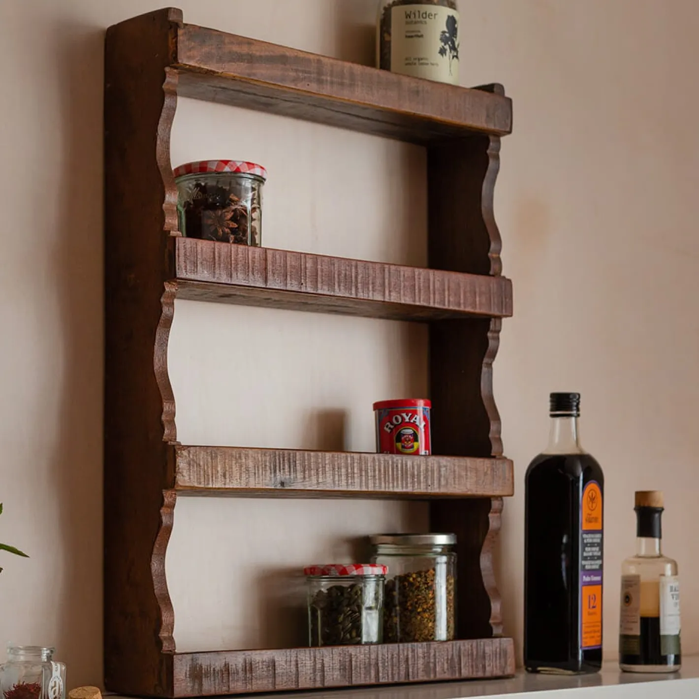 Graham & Green Kitchen Accessories<Recycled Wood Spice Rack