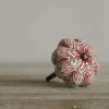 Graham & Green Knobs & Handles<Red Painted Flower Knob