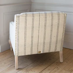 Graham & Green Armchairs<Renée Linen Stripe Armchair