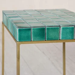 Graham & Green Side Tables<Rhia Green Tile Side Table
