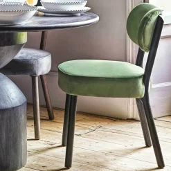 Graham & Green Dining Chairs<Rigby Moss Green Velvet Chair