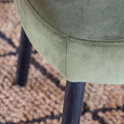 Graham & Green Dining Chairs<Rigby Moss Green Velvet Chair
