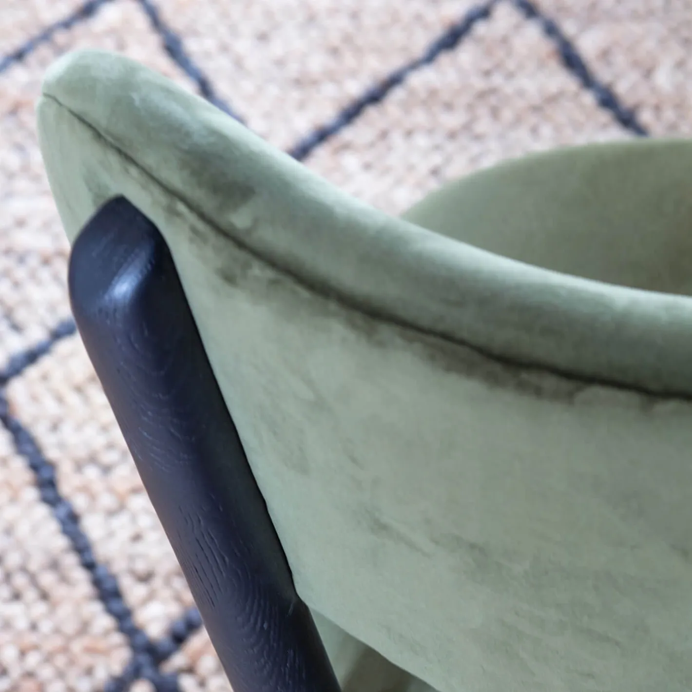 Graham & Green Dining Chairs<Rigby Moss Green Velvet Chair