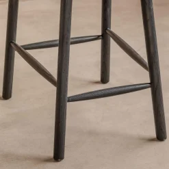 Graham & Green Stools<Rigby Moss Green Velvet Kitchen Stool