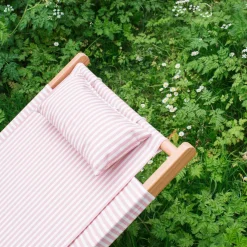 Graham & Green Garden Chairs & Sofas|Garden Chairs & Sofas<Riviera Pink Stripe Deck Chair