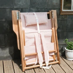 Graham & Green Garden Chairs & Sofas|Garden Chairs & Sofas<Riviera Pink Stripe Deck Chair