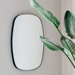 Graham & Green Rectangular Mirrors|Round Mirrors<Ronnie Wide Black Mirror