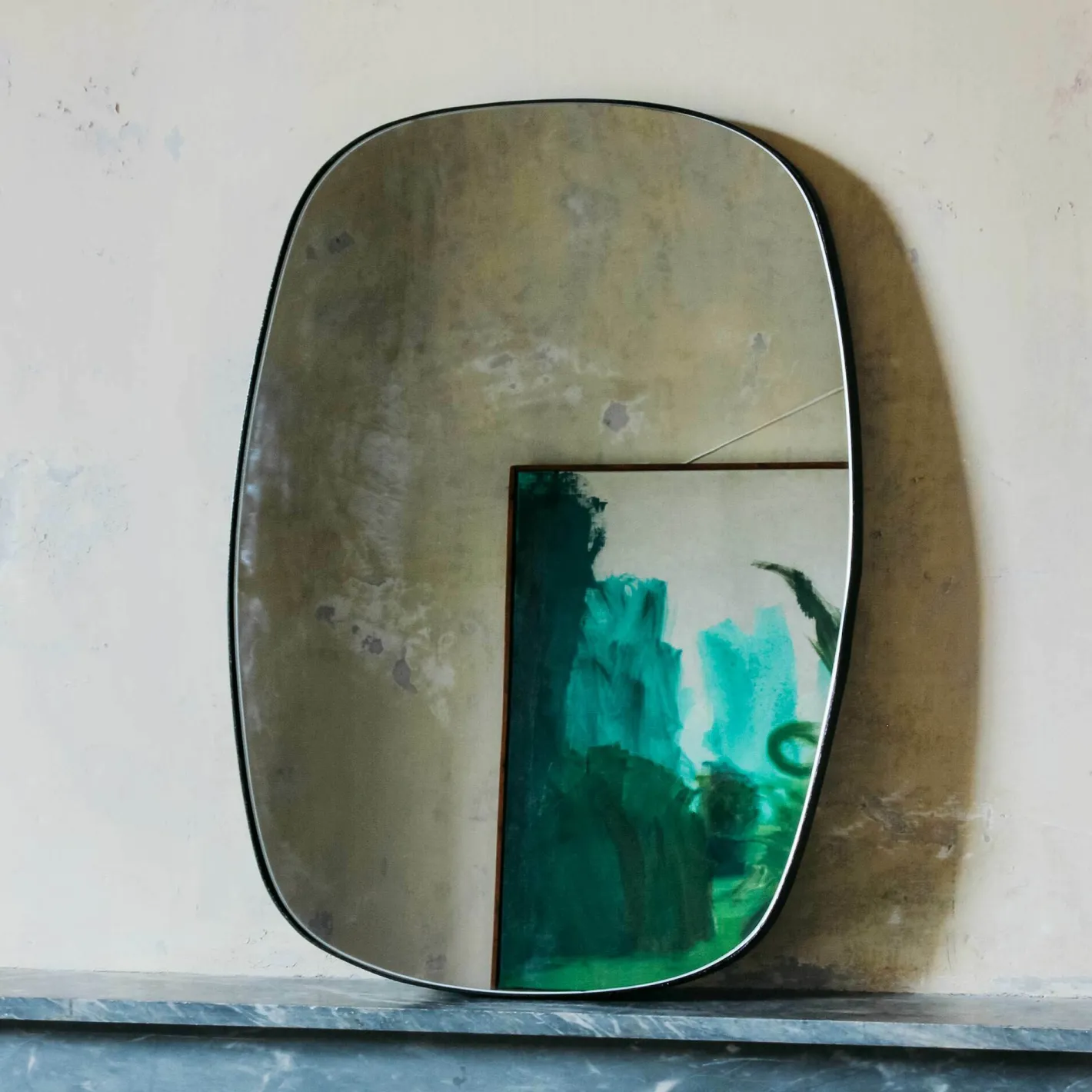 Graham & Green Rectangular Mirrors|Round Mirrors<Ronnie Wide Black Mirror