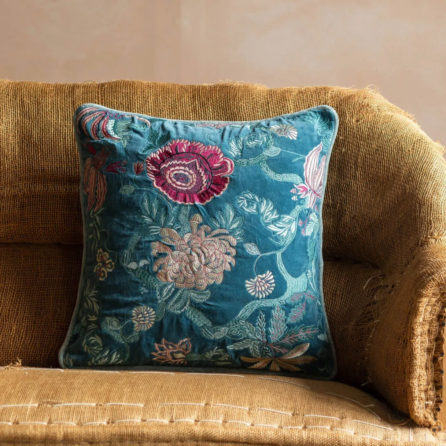 Graham & Green Sofa Cushions|Cushions<Rosalind Embroidered Square Cushions