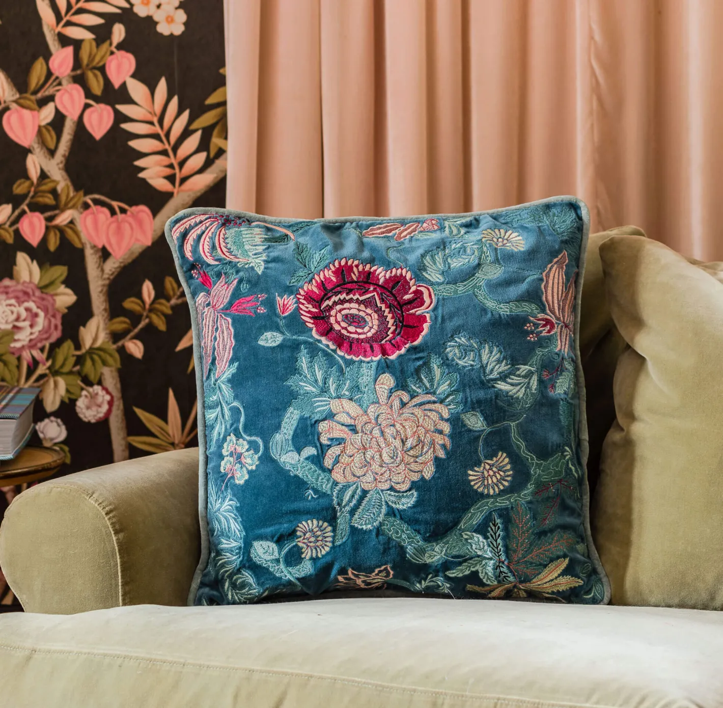 Graham & Green Sofa Cushions|Cushions<Rosalind Embroidered Square Cushions