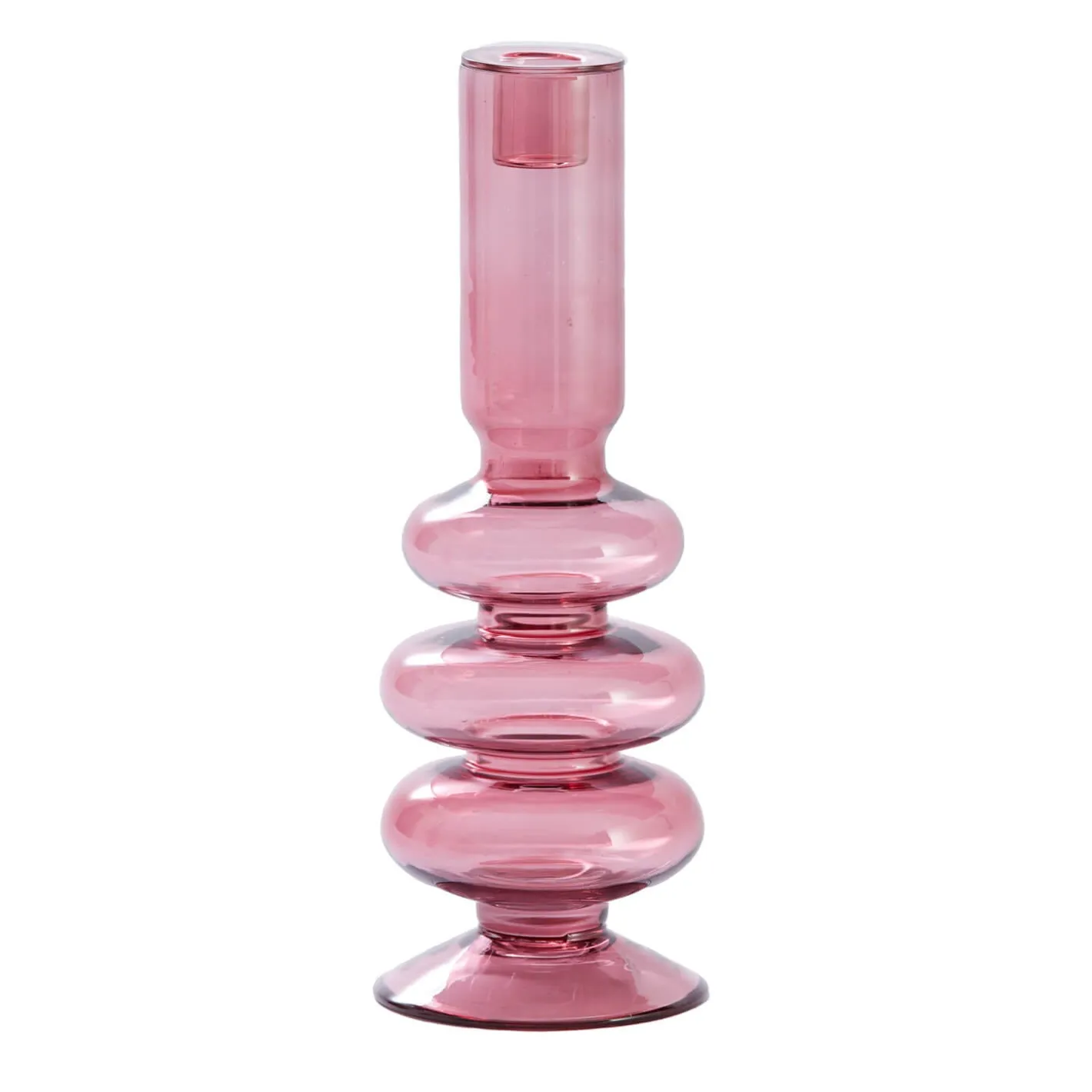 Graham & Green Candle Holders & Candles<Rose Pink Bubble Candle Holder