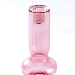 Graham & Green Candle Holders & Candles<Rose Pink Bubble Candle Holder