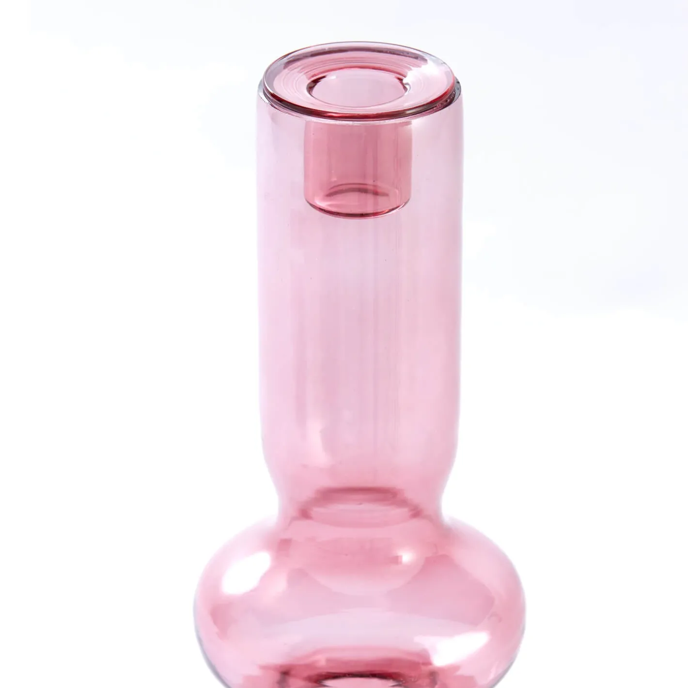 Graham & Green Candle Holders & Candles<Rose Pink Bubble Candle Holder