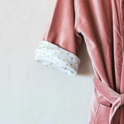 Graham & Green Loungewear<Rose Velvet Kimono Dressing Gown - Large/Extra Large