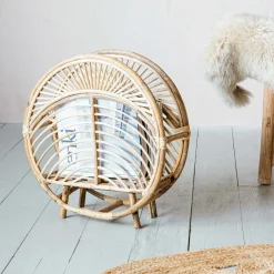 Graham & Green Household Storage<Round Cane Magazine Rack