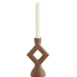 Graham & Green Candle Holders & Candles<Rust Diamond Candle Holder
