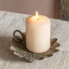 Graham & Green Candle Holders & Candles<Rustic Leaf Candle Holder