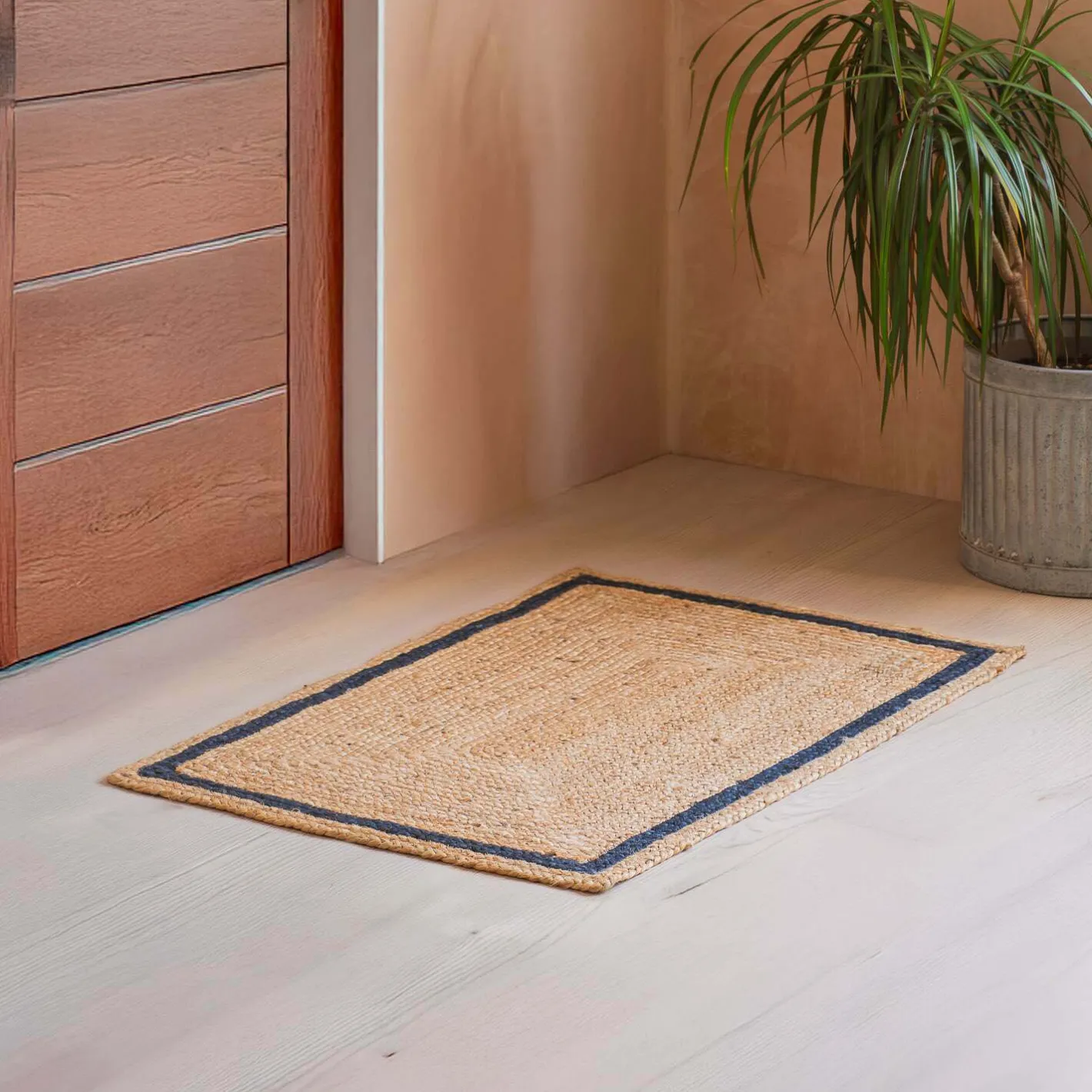 Graham & Green Doormats|Doormats<Sambourne Large Carbon Grey and Natural Jute Doormat