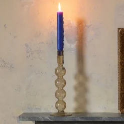 Graham & Green Candle Holders & Candles<Sand Brown Bubble Candle Holders