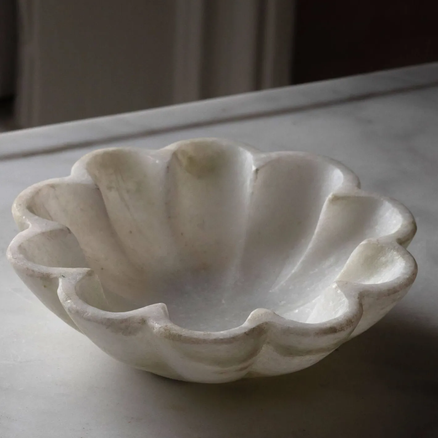 Graham & Green Decorative Accessories|Jewellery Boxes & Trinket Trays<Scalloped Marble Trinket Dish