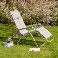 Graham & Green Garden Chairs & Sofas|Garden Chairs & Sofas<Seigle White Reclining Garden Chair
