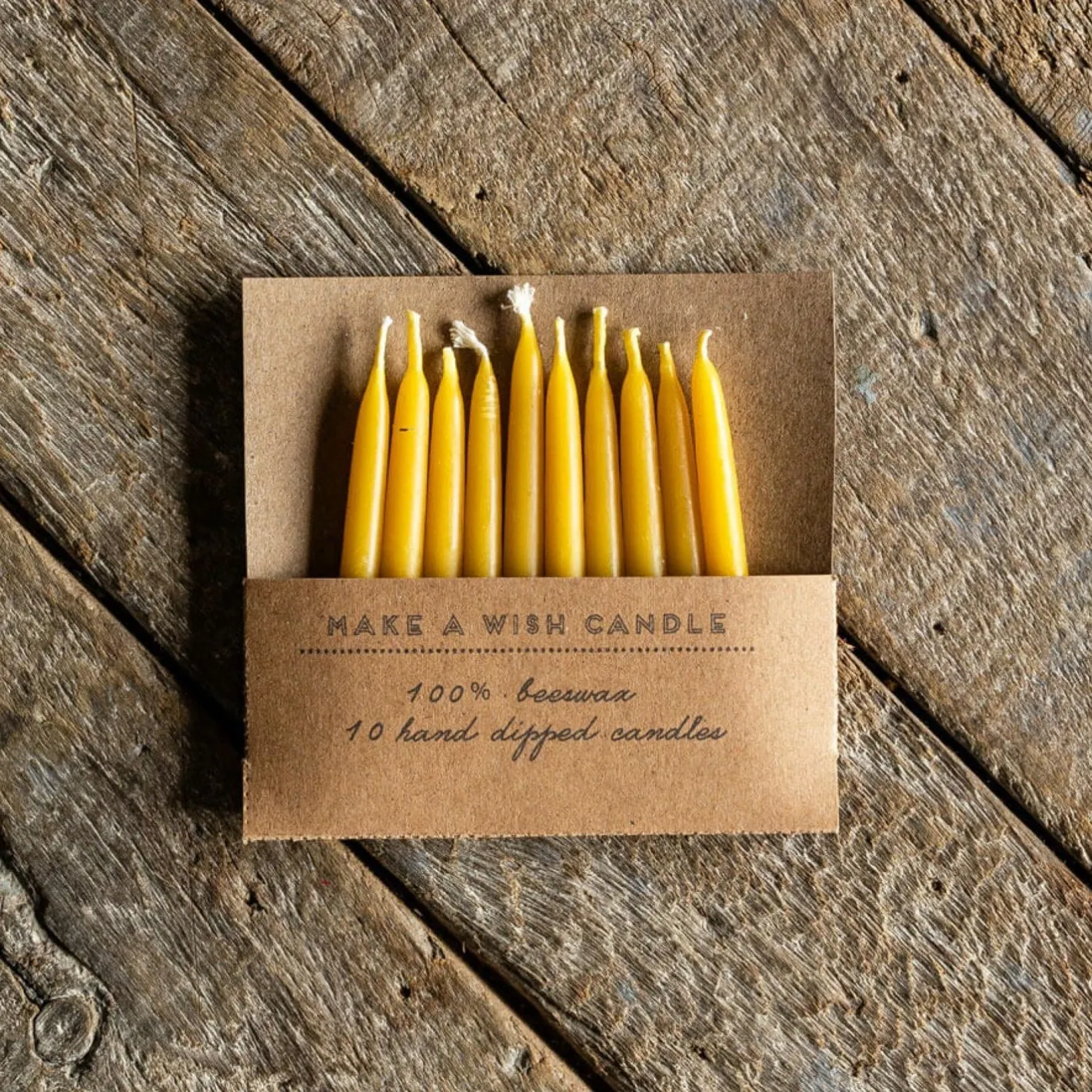 Graham & Green Candle Holders & Candles<Set of 10 Beeswax Birthday Candles