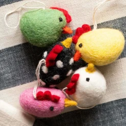 Graham & Green Decorative Accessories<Set of Five Chick Hanging Decorations