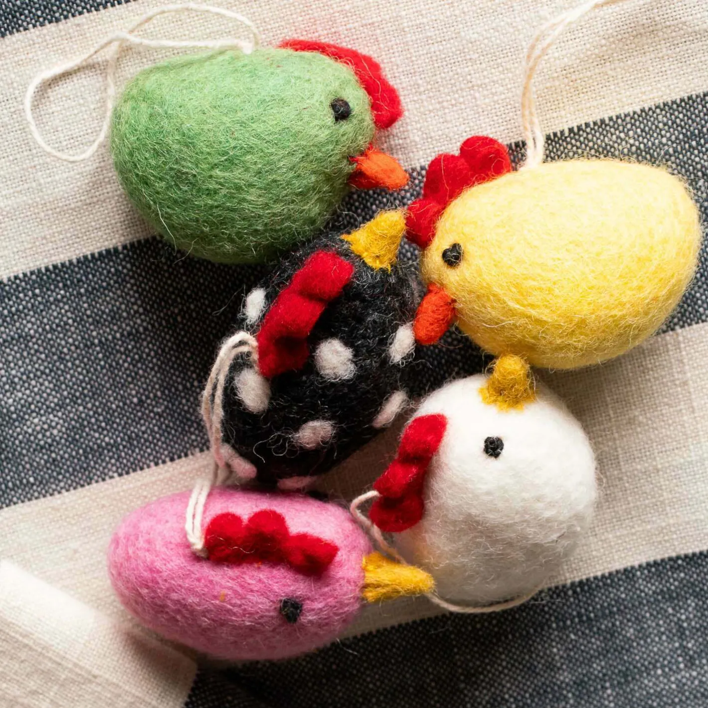 Graham & Green Decorative Accessories<Set of Five Chick Hanging Decorations
